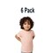 6 Pack: BELLA + CANVAS Toddler Triblend Crewneck Short Sleeve T-Shirt for Play, Casual & Everyday Wear